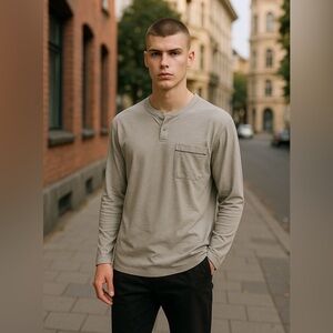 Lahgo by Lunya Restore long sleeved Henley